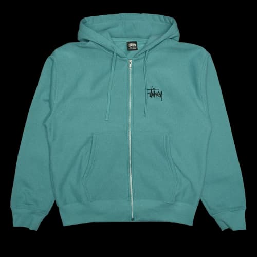 Stussy Basic Zip Hood 'Ocean'