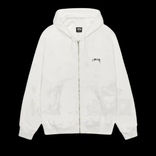 Stussy Smooth Stock Pigment Dyed Zip Hoodie 'Natural'