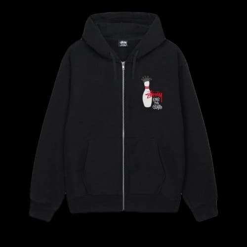 Stussy Kingpin Zip Hoodie Black