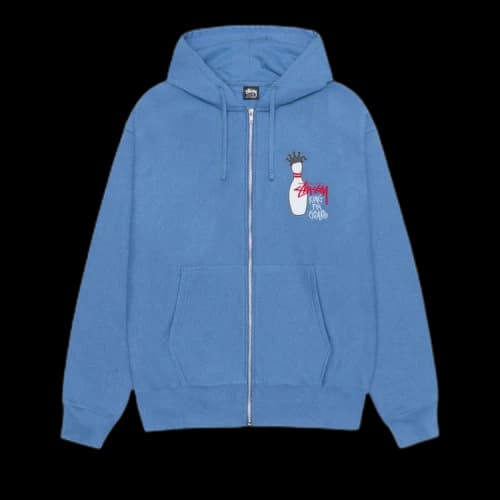 Stussy Kingpin Zip Hoodie Pacific