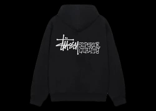 Stussy Superior Quality Zip Hoodie Black