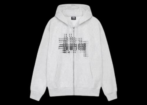 Stussy Refracted Zip Hoodie Navy