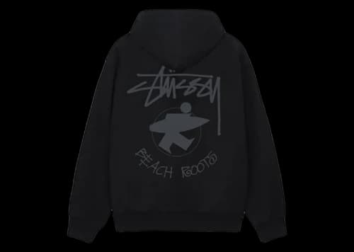 Stussy Beach Roots Zip Hoodie Fog