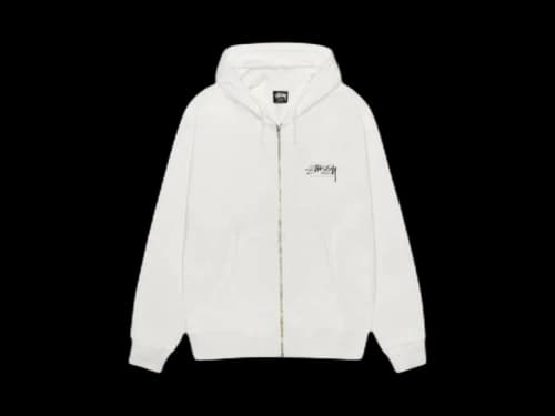 Stussy Modern Age Pigment Dyed Zip Hoodie Natural