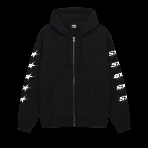 Stussy Speedway Zip Hoodie Black