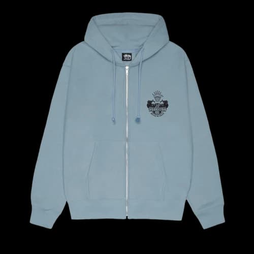 Stussy Built To Last Zip Hoodie 'Slate'