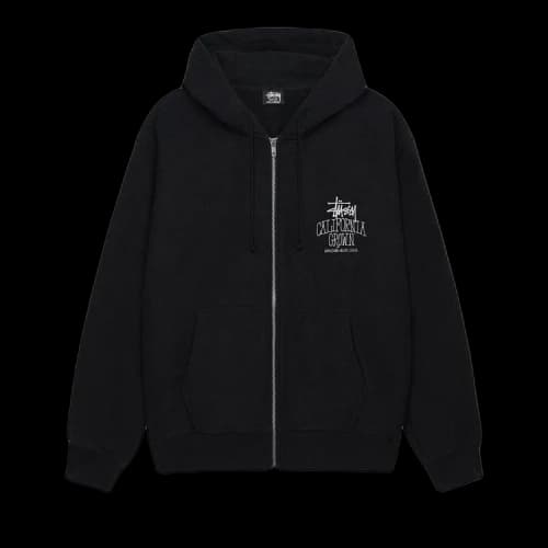 Stussy Cali Grown Zip Hoodie 'Black'