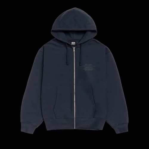 Stussy International Designs Zip Hoodie 'Navy'