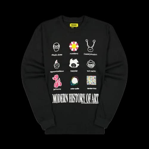 Chinatown Market Modern Art Long-Sleeve Tee 'Black'