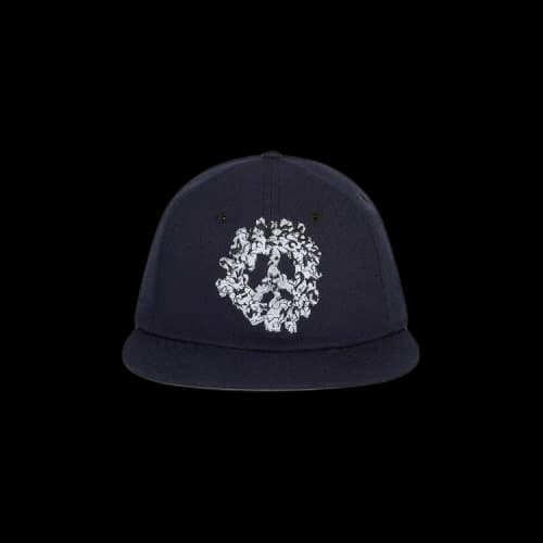 Denim Tears Peace Wreath Snapback Cap 'Navy'