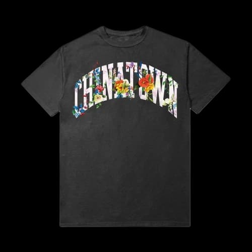 Chinatown Market Flower Arc T-Shirt 'Black'