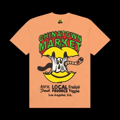 Chinatown Market Smiley Local Produce Apple Tee 'Peach'