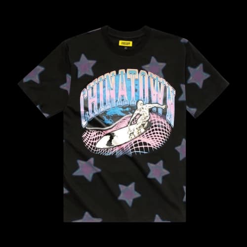 Chinatown Market Ride The Wave Glitch Tee 'Black'