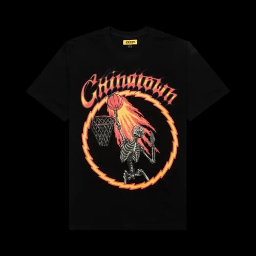 Chinatown Market Skelly World Tour T-Shirt 'Black'