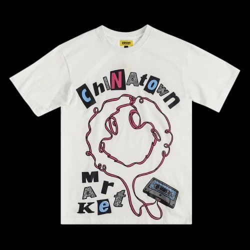 Chinatown Market Smiley Tape Player T-Shirt 'Cream'