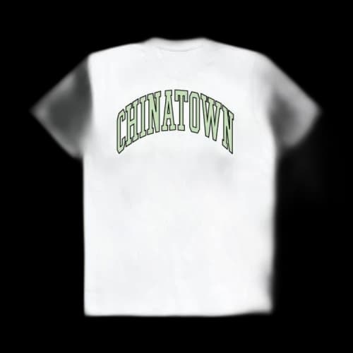 Chinatown Market Seafoam Puff Arc Tee 'White'