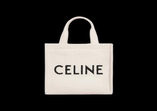Celine Small Cabas Thais In Textile With Celine Jacquard Natural/Tan