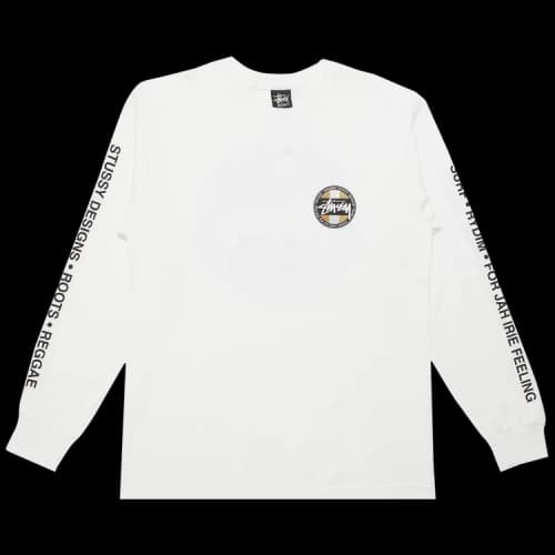 Stussy Long-Sleeve Metallic Dot Tee 'White'