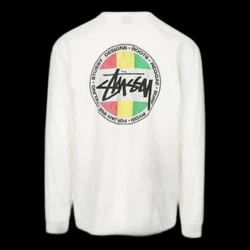 Stussy Circular Printing Long Sleeves Unisex White