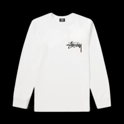 Stussy Stock Pigment Dyed Long-Sleeve Tee 'Natural'