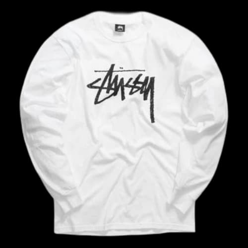 Stussy Stock Long Sleeves White
