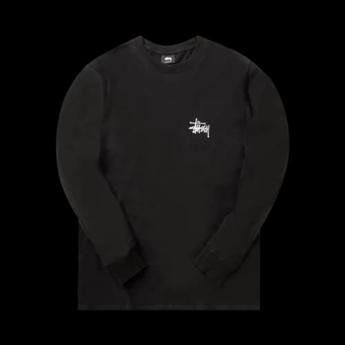 Stussy Basic Long-Sleeve Tee 'Black'
