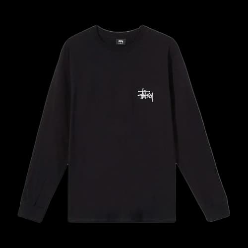 Stussy Basic Long-Sleeve Tee 'Black'
