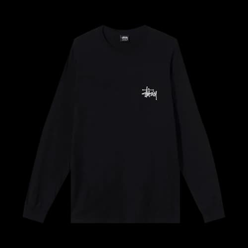 Stussy Basic Long-Sleeve Tee 'Black'