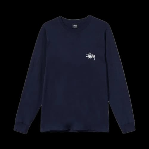 Stussy Basic Long-Sleeve Tee 'Navy'