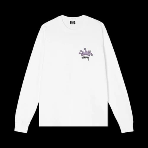 Stussy S Crown Long-Sleeve 'White'