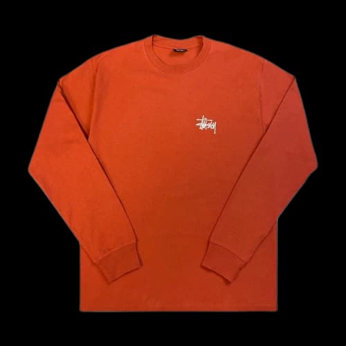 Stussy Basic Long-Sleeve Tee 'Brick'