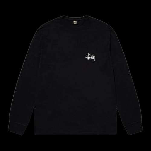 Stussy Basic Long-Sleeve Tee 'Black'
