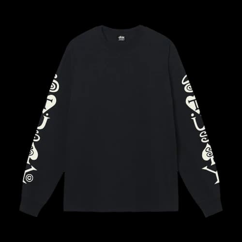 Stussy Hearts And Spades Long-Sleeve Tee 'Black'