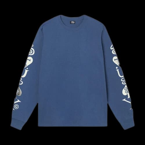 Stussy Hearts And Spades Long-Sleeve Tee 'Midnight'