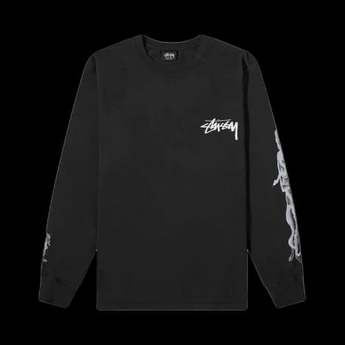 Stussy Venus Pigment Dyed Long-Sleeve Tee 'Black'