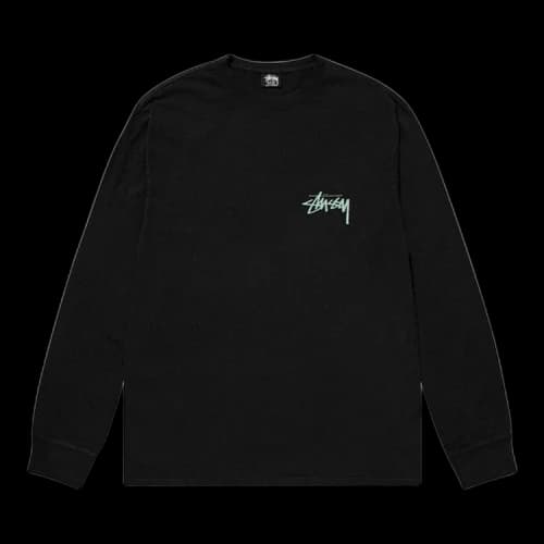 Stussy Skate Posse Pigment Dyed LS Tee Black