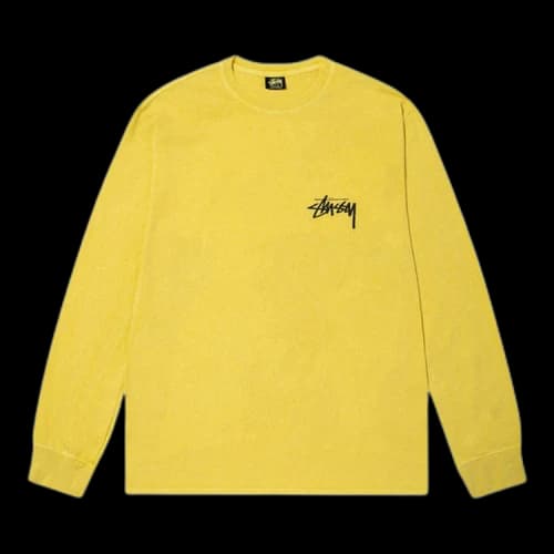 Stussy Skate Posse Pigment Dyed LS Tee Butter