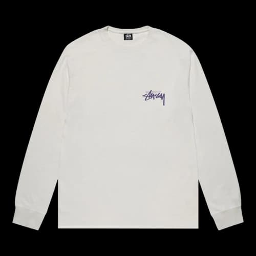 Stussy Basic Pigment Dyed Long-Sleeve Tee 'Natural'
