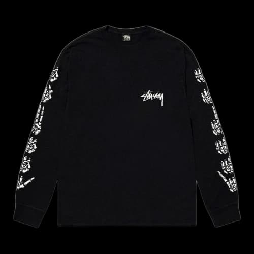 Stussy Hands Long-Sleeve Tee 'Black'