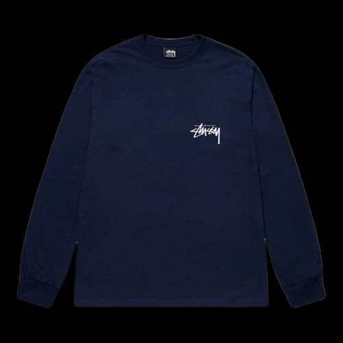 Stussy 8 Ball Fade Long-Sleeve Tee 'Navy'