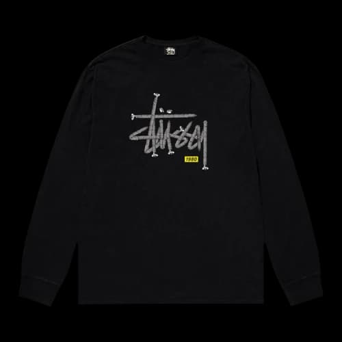 Stussy Hardware Long-Sleeve Tee 'Black'