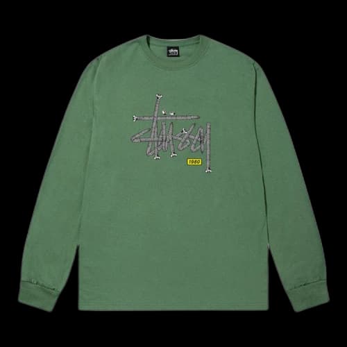 Stussy Hardware Long-Sleeve Tee 'Sage'