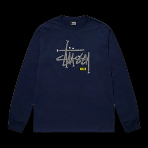 Stussy Hardware Long-Sleeve Tee 'Navy'