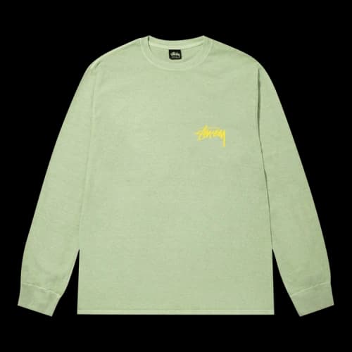Stussy How We're Livin' Pigment Dyed Long-Sleeve 'Sage'
