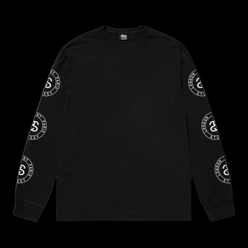 Stussy Seal Pigment Dyed Long-Sleeve Tee 'Black'