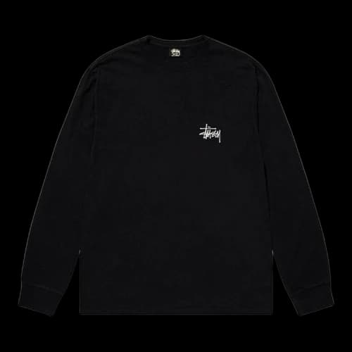 Stussy Basic Long-Sleeve Tee 'Black'