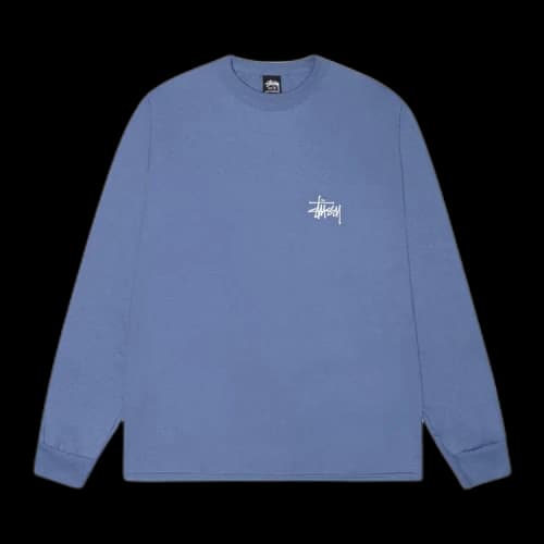 Stussy Basic Long-Sleeve Tee 'Storm'
