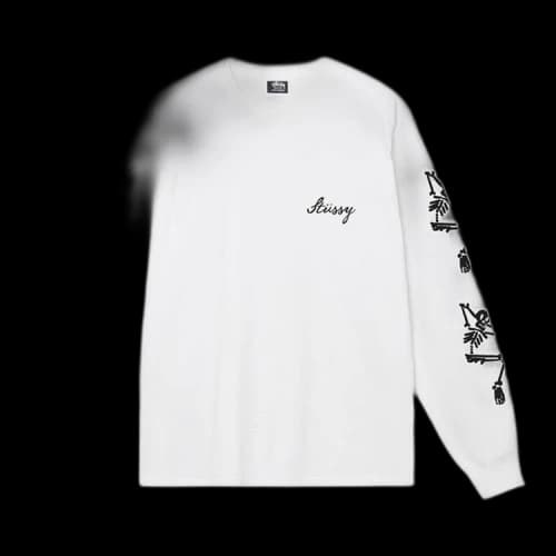 Stussy Paradise Lost LS Tee White