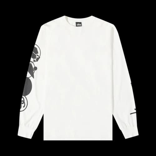 Stussy Stacked Long-Sleeve T-Shirt 'Natural'
