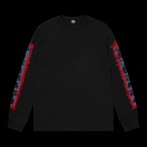 Stussy Youth Brigade Pigment Dyed Long-Sleeve Tee 'Black'
